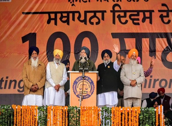 India News | Shiromani Akali Dal Marks 100 Years with Rally at Moga, Says SAD-BSP Alliance Will Sweep Punjab Polls