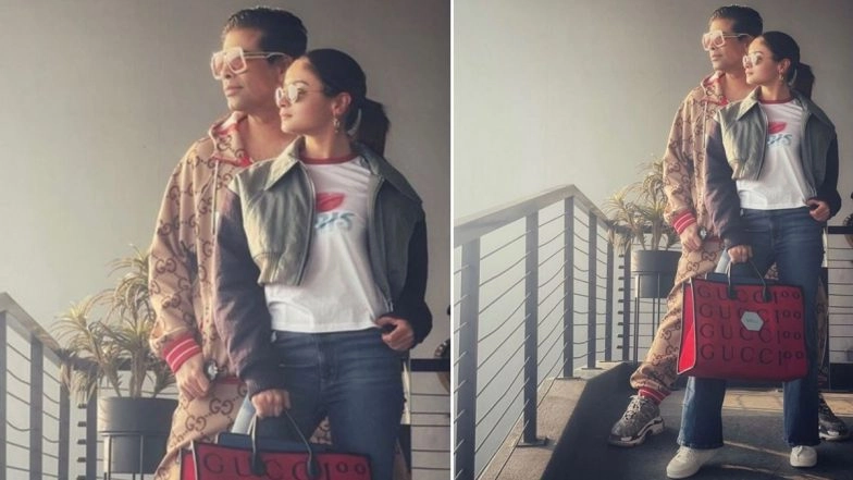 Karan Johar Poses Alongside Alia Bhatt to Announce Wrap of Delhi Schedule of Rocky Aur Rani Ki Prem Kahani