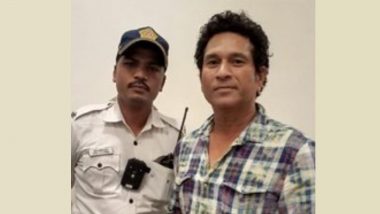 Sachin Tendulkar Meets Traffic Cop, Suresh Dhumse, After he Helped Former Cricketer’s Close Friend Following a Road Accident