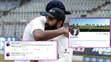 Ravichandran Ashwin Thanks Twitter After His Request To Have Ajaz Patel’s Account Verified Gets Accepted (Check Post)