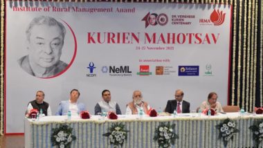 Business News | Celebration of 100th Birth Anniversary of Dr. Verghese Kurien at the Institute of Rural Management Anand (IRMA)