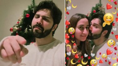 Varun Dhawan Kisses Wife Natasha Dalal In The Latest Reel And She Just Can’t Stop Blushing! (Watch Video)
