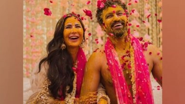 Entertainment News | Vicky Kaushal, Katrina Kaif's Haldi Pictures Unveil a Ceremony Filled with Love, Laughter