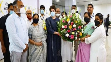 India News | Priyanka Gandhi Vadra Reaches Goa, Set to Launch Poll Campaign Today