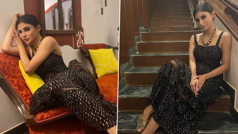 Mouni Roy Looks Gorgeous as She Poses in a Beautiful Black Dress but It’s the Caption That Will Inspire You! (View Pics)