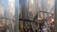 Mumbai Building Collapse: 5 Feared Trapped As 5-Storey Structure Collapses in Behram Nagar in Bandra, Rescue Operations Underway (Watch Video)