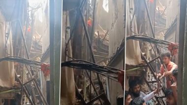 Mumbai Building Collapse: 5 Feared Trapped As 5-Storey Structure Collapses in Behram Nagar in Bandra, Rescue Operations Underway (Watch Video)