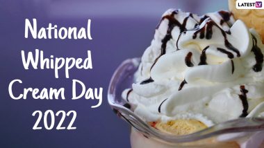 National Whipped Cream Day 2022: From Chickpeas to Low-Fat Cream, Basic Ingredients and Easy Recipes To Make Whipped Cream