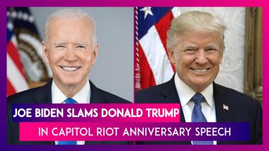 Joe Biden Excoriates Former U.S. President Donald Trump on January 6th Capital Riot Anniversary