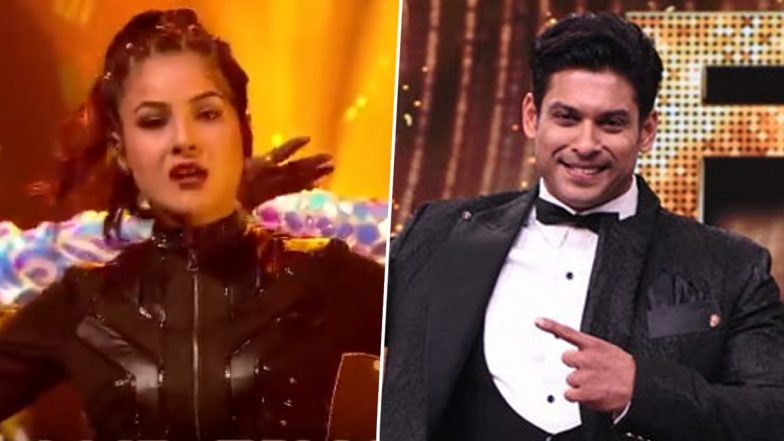 Bigg Boss 15 Grand Finale: Shehnaaz Gill Mouths Sidharth Shukla’s Dialogue From BB 13, Gives Him a Dancing Tribute (Watch Video)