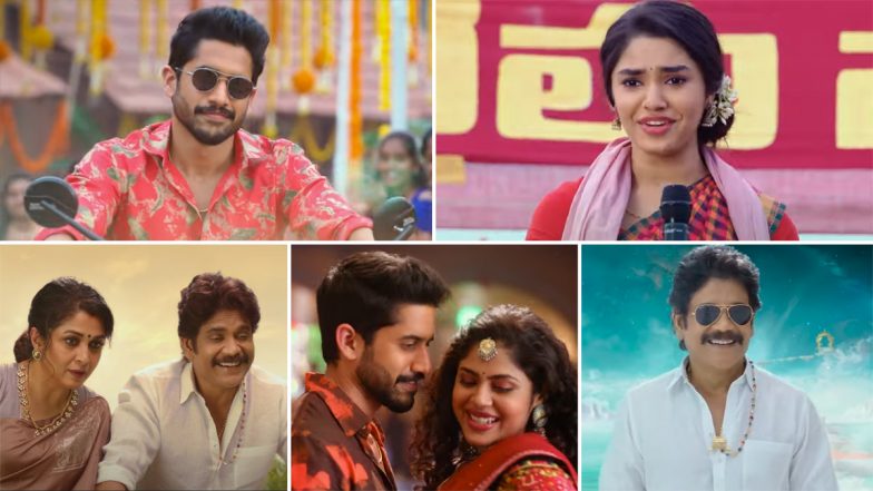 Bangarraju Trailer: Nagarjuna Akkineni, Naga Chaitanya, Krithi Shetty’s Upcoming Film Looks Every Bit Entertaining (Watch Video)