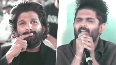 Allu Arjun Praises Sid Sriram’s Stage Performance of Song ‘Srivalli’ Without Any Musical Instruments, Says ‘I Was Blown Away’ (Watch Video)