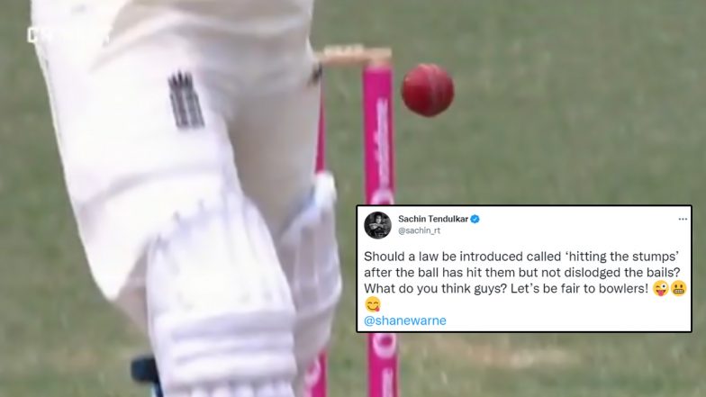 Sachin Tendulkar Suggests ‘Hitting the Stumps’ Rule While Reacting to Ben Stokes’ Bizarre Incident During Day 3 of AUS vs ENG 4th Test (Check Post)