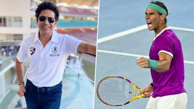 Sachin Tendulkar Congratulates Rafael Nadal for Australian Open 2022 Win, Spaniard’s 21st Grand Slam Title Victory