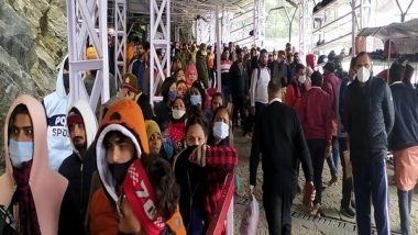 India News | J-K: Vaishno Devi Yatra Suspended Following Inclement Weather Conditions