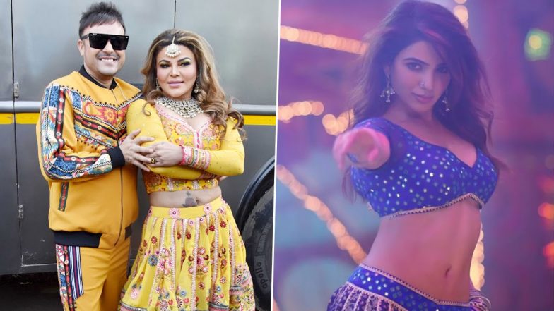 Rakhi Sawant Grooves With Husband Ritesh Singh To Samantha Ruth Prabhu’s Oo Antava Outside Bigg Boss 15 Sets (Watch Video)