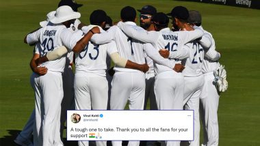 Virat Kohli Reacts to India’s Test Series Loss vs South Africa, Writes, ‘A Tough One To Take’ (Check Post)