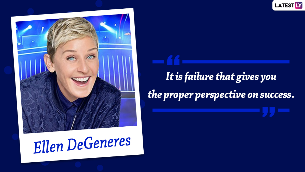 Ellen DeGeneres Birthday Special: 10 Wonderful Quotes By The Popular TV ...