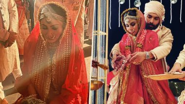 Mouni Roy and Suraj Nambiar Wedding: Actress Looks Gorgeous in Red as the Couple Ties the Knot Again Per Bengali Traditions! (View Pics and Videos)
