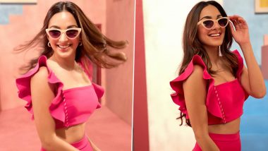 Kiara Advani Is Cute and Bubbly as She Poses for the Camera in an All Pink Outfit! (View Pics)
