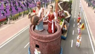 India News | Goa Tableau Showcases Symbols of the State's Heritage at the 73rd Republic Day Parade