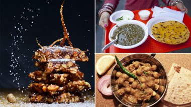 Lohri 2022 Food Recipes: From Sarso Ka Saag to Pindi Channe, 5 Authentic Punjabi Dishes for 'Lohri ki Thaali' (Watch Videos)