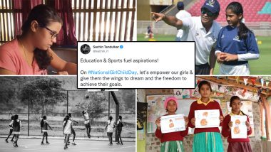 Sachin Tendulkar Shares Message on National Girl Child Day 2022, Encourages Everyone To ‘Empower Girls & Give Them the Wings To Dream’ (Check Post)