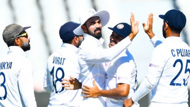 IND vs SA 3rd Test 2021–22 Highlights of Day 3: India Strike Late To Remove Dean Elgar After Rishabh Pant Lights Up Cape Town With Historic Hundred