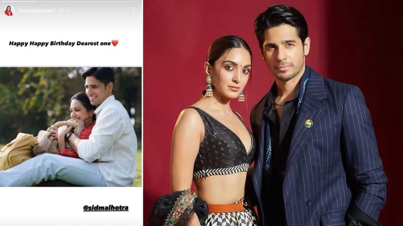 Sidharth Malhotra Birthday: Kiara Advani Wishes Her ‘Dearest One’ With a Sweet Insta Story (View Pic)