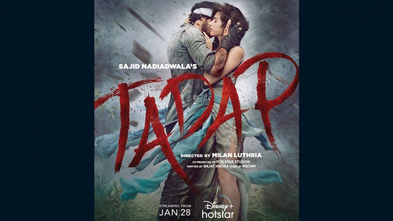 Tadap: Ahan Shetty – Tara Sutaria’s Romantic Drama To Stream On Disney+ Hotstar From January 28