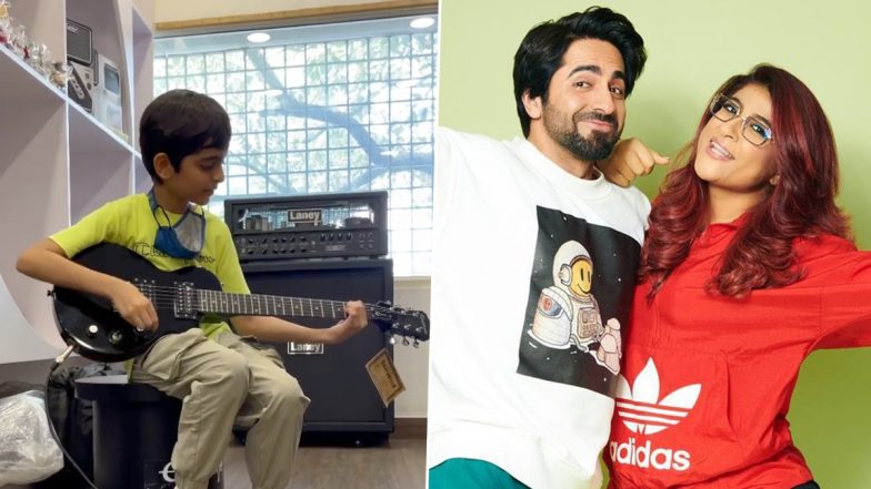 Ayushmann Khurrana–Tahira Kashyap’s Son Viraajveer Turns A Year Older Today! Actor Shares A Glimpse Of His Multi-Talented Boy Strumming Guitar (View Pics And Video)