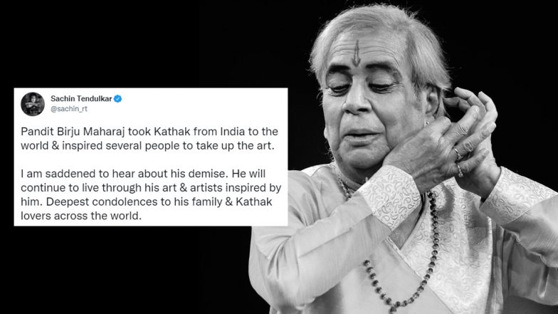 Sachin Tendulkar Condoles Death of Pandit Birju Maharaj (Check Post)