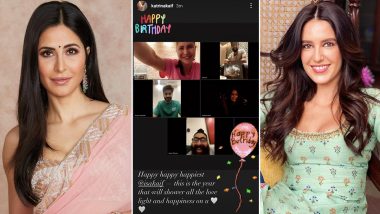 Katrina Kaif, Vicky Kaushal and Sunny Kaushal Unite on a Video Call To Wish Isabelle Kaif on Her Birthday (View Pic)