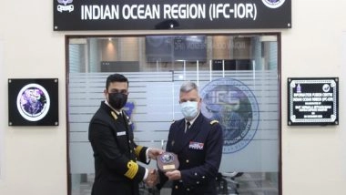 World News | French Vice-Admiral Christophe Lucas Visits IFC-IOR to Enhance Maritime Security in Indian Ocean