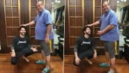 Varun Dhawan Welcomes New Year With Dad David Dhawan&rsquo;s Blessings And Fans Are All Hearts (View Pics)