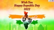 Republic Day 2022 Wishes, &lsquo;Jai Hind&rsquo; Messages and Greetings: Share WhatsApp Stickers, Gantantra Diwas Facebook Quotes, Tiranga HD Images & Signal Photos on January 26