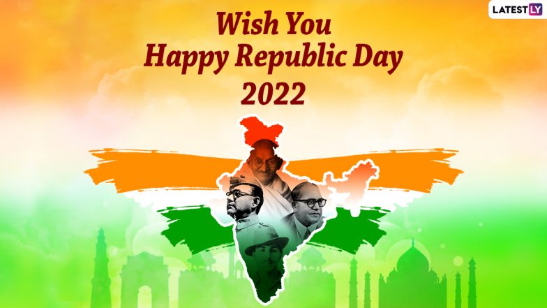 Republic Day 2022 Messages: Send Warm Wishes, 73rd Gantantra Diwas Quotes on Images With Tricolour Background, SMS & WhatsApp Greetings to Your Dear Ones