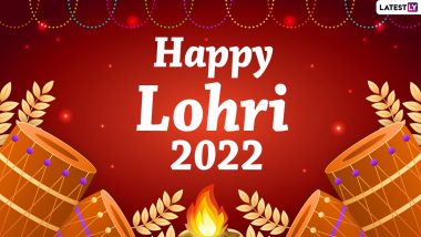 Lohri 2022 Greetings & HD Images: WhatsApp Messages, HD Wallpapers With Joyful Quotes, Facebook Status, SMS and Lal Loi Wishes To Mark The Last Day of Winter Solstice