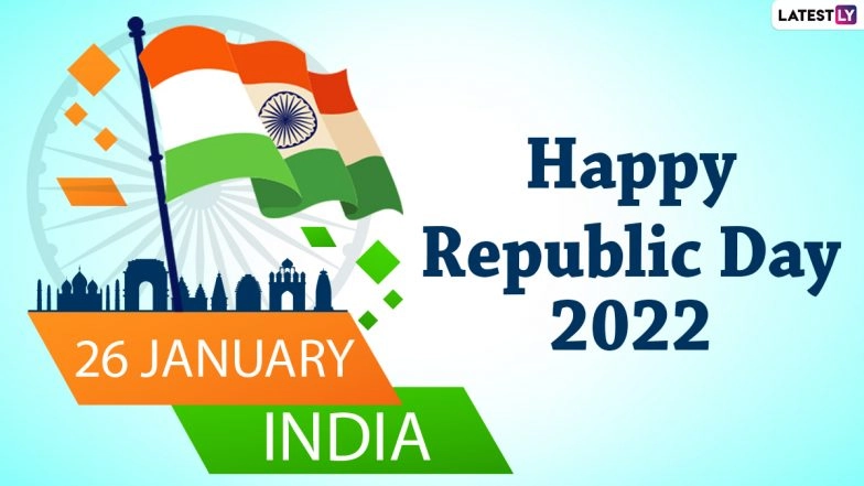 Republic Day Images & Gantantra Diwas HD Wallpapers for Free Download Online: Wish Happy Republic Day 2022 With WhatsApp Messages, SMS, Patriotic Quotes and Greetings