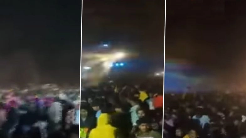 COVID-19 Restrictions Flouted in Gujarat As Thousands Dance to DJ Music At Wedding Hosted by Local BJP Leader (Watch Video)