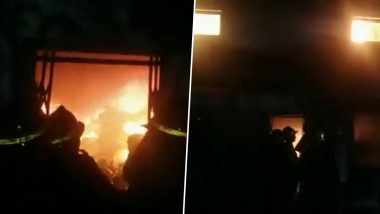 Maharashtra: Fire Breaks Out at a Cloth Factory in Bhiwandi, Property Worth Crores Gutted