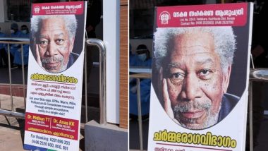 Morgan Freeman's Picture Used to Promote Skincare Clinic in Kerala; Viral Post Leaves Twitterati in Splits