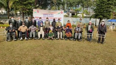 India News | R-Day: Indian Embassy Holds Mobility Aid Distribution Camp in Nepal