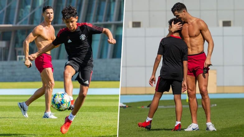 Cristiano Ronaldo Trains With his Son Cristiano Jr, Shares Pictures on Instagram