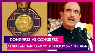 Congress VS Congress As Ghulam Nabi Azad Conferred Padma Bhushan