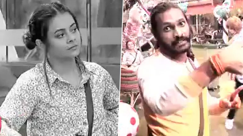 Bigg Boss 15: Abhijit Bichukale Picks a Stone To Throw at Devoleena Bhattacharjee After She Bites Him (Watch Video)