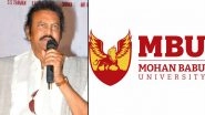Mohan Babu University: Tollywood Actor Mohan Babu Announces University Named After Him in Tirupati