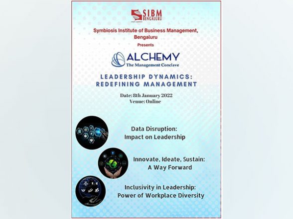 Business News | Symbiosis Institute of Business Management, Bengaluru to Organise the 9th Edition of Management Conclave Alchemy 2021-22 - Vimarsana News