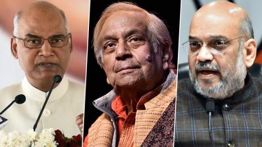 RIP Birju Maharaj: President Ram Nath Kovind, Amit Shah and Other Political Fraternity Members Pay Tribute to Kathak Legend