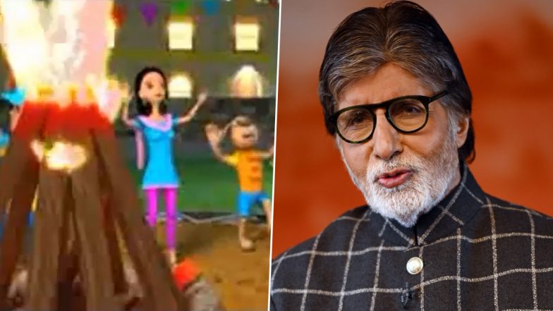 Lohri 2022: Amitabh Bachchan Extends Heartfelt Greetings on the Occasion, Big B Shares an Animated Video of Punjabi Song ‘Sundri Mundri Hoye’ – WATCH